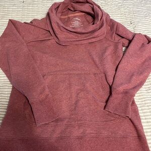 L.L. Bean Women's Pink cozy pullover